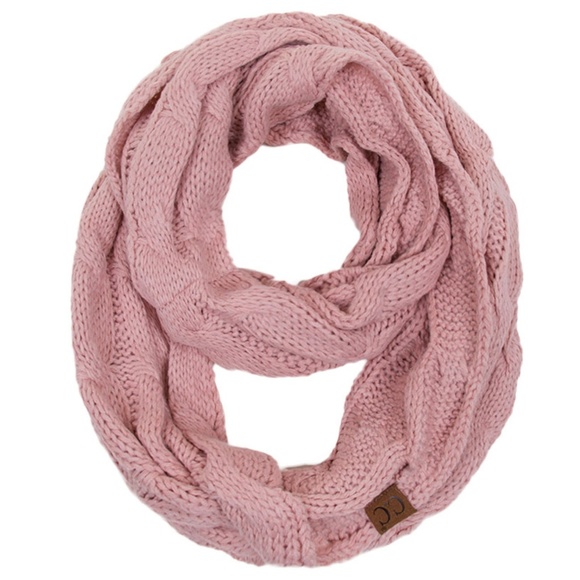C.C 3pc Knit Warm Pom Beanie Gloves Scarves Set main image 4